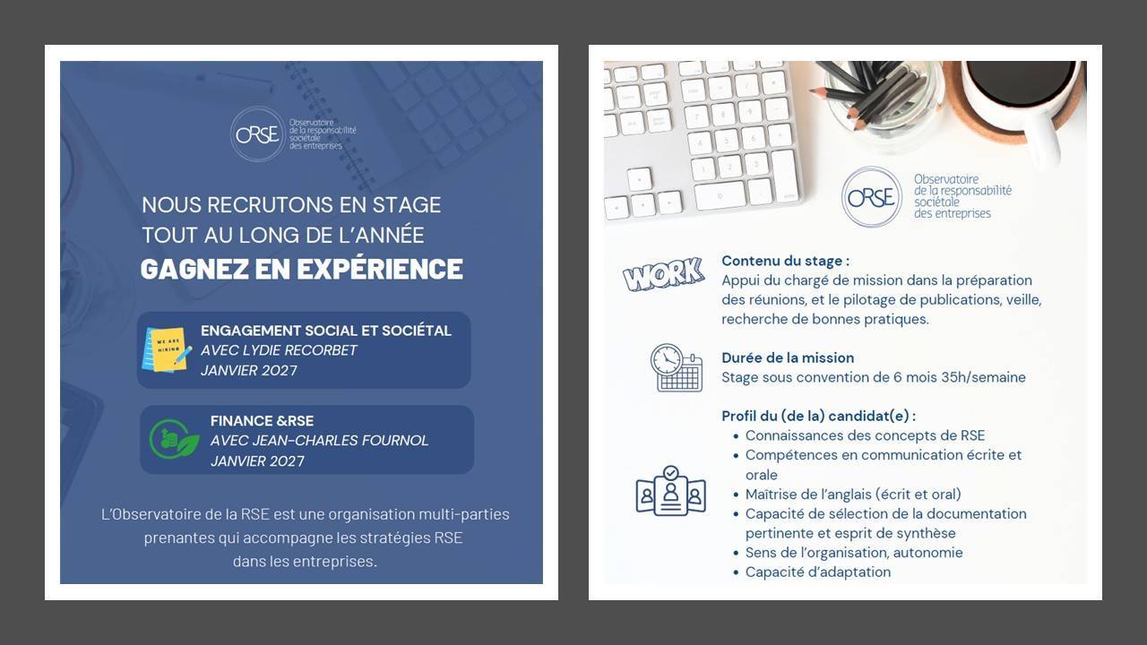 [OFFRE DE STAGE] L'ORSE recrute toute l'année