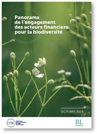 Étude ORSE-BL Évolution - Panorama de l'engagement des acteurs financiers pour la biodiversité