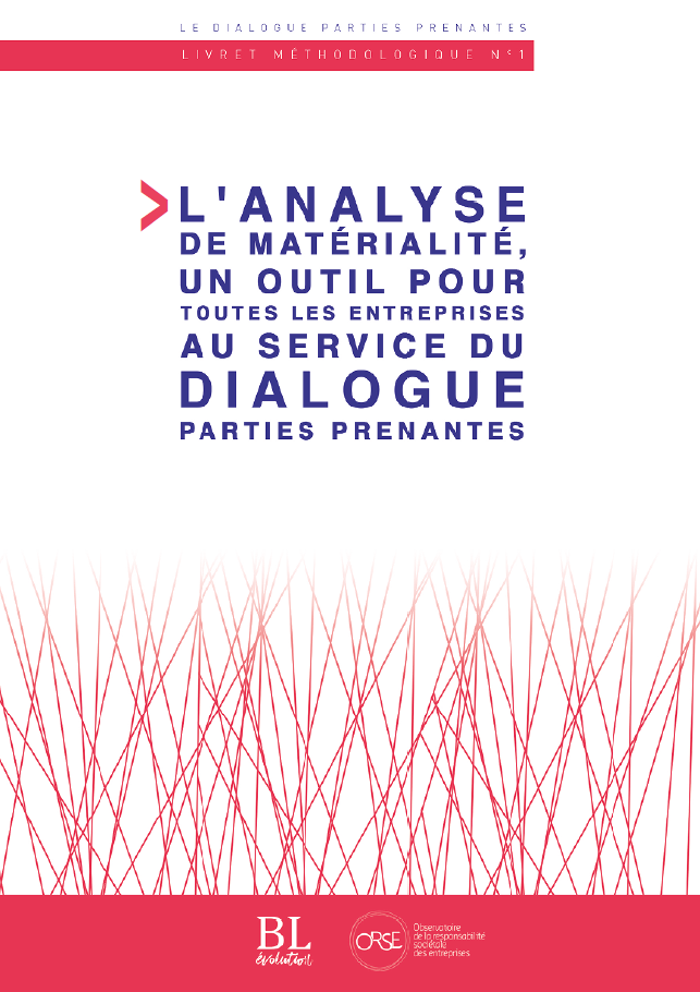 Livret N°1 - L’analyse de matérialité au service du dialogue parties prenantes