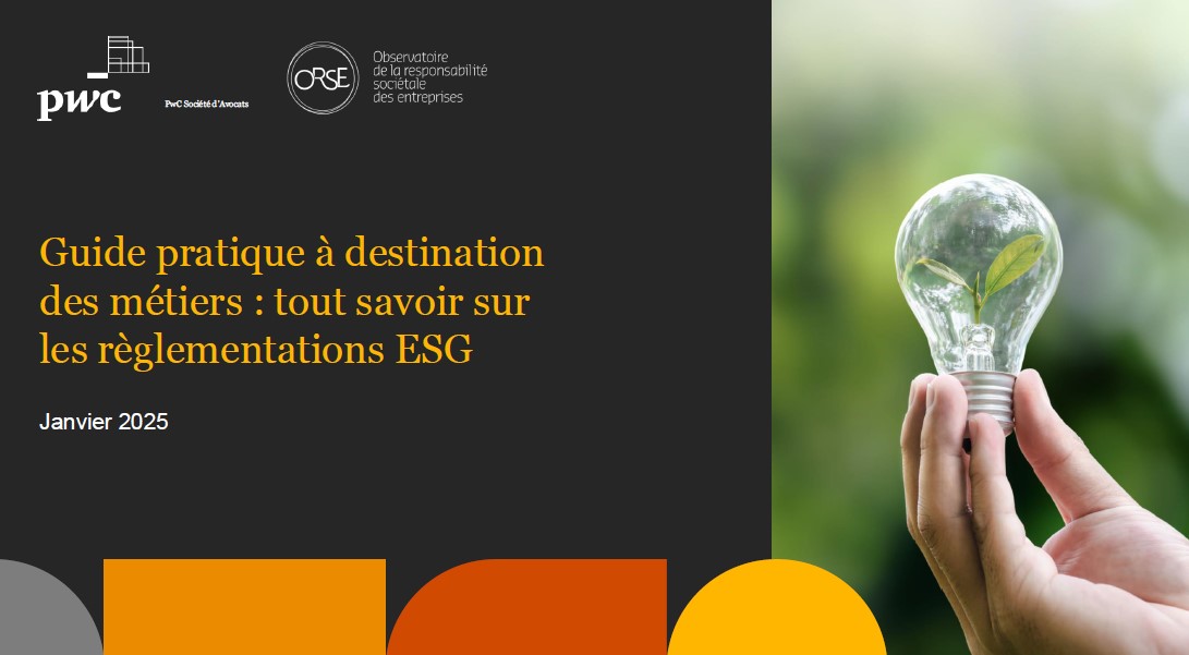 Guide pratique à destination des métiers tout savoir sur les règlementations ESG