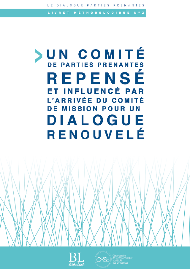 Livret N°2 - Un comité de parties prenantes repensé pour un dialogue renouvelé